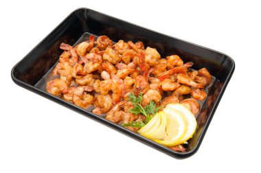 soslu kızarmış karides