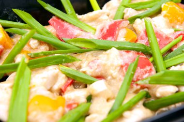 Pişmiş et soyut arkaplan.