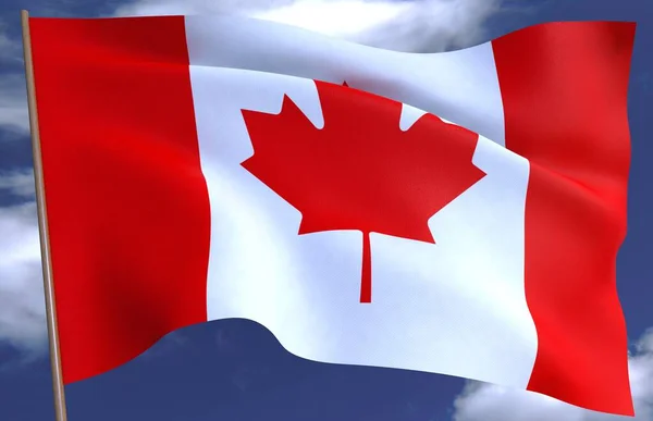 Nationale vlag van Canada — Stockfoto