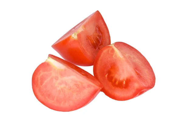 Chopped Tomato on a white background — Stock Photo, Image