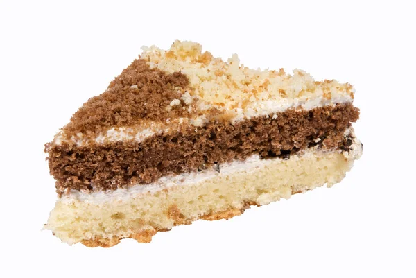 Bakning dessert söt kaka på en vit bakgrund — Stockfoto
