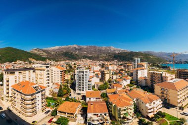 Budva, Karadağ, c bina yüksek katlı görünümünden