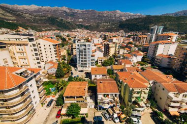 Budva, Karadağ, c bina yüksek katlı görünümünden