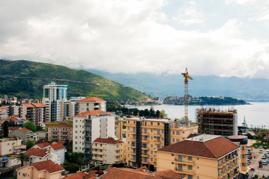 Budva, Karadağ, c bina yüksek katlı görünümünden