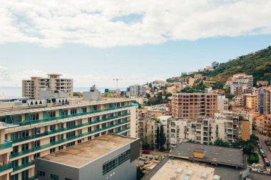 Budva, Karadağ, c bina yüksek katlı görünümünden