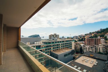 Budva, Karadağ, c bina yüksek katlı görünümünden