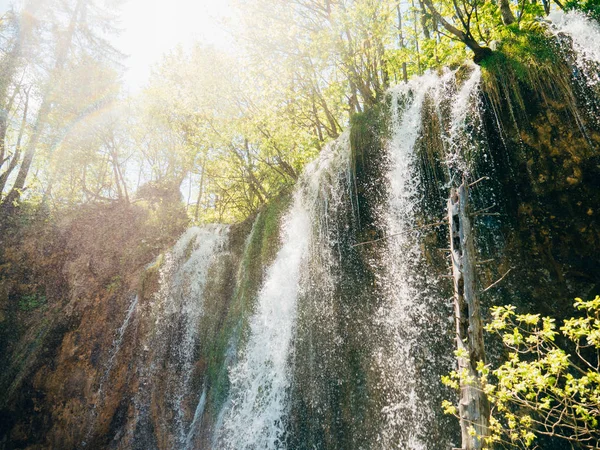 Şelale Milli Park Plitvice Gölleri, Hırvatistan. Waterfal