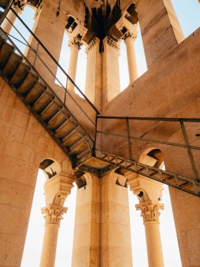 Çan kulesinin eski şehir Split Hırvatistan