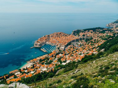 Gözlem güverte görünümünden Dubrovnik Old Town