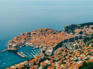 Gözlem güverte görünümünden Dubrovnik Old Town