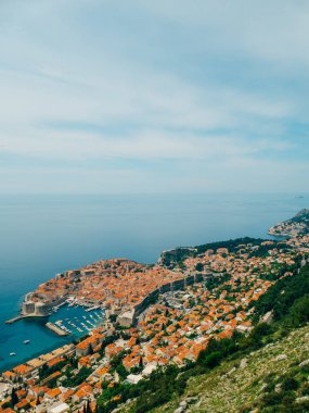 Gözlem güverte görünümünden Dubrovnik Old Town
