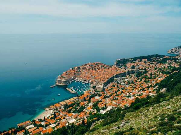 Dubrovnik Vista da Cidade Velha do convés de observação — Fotografia de Stock