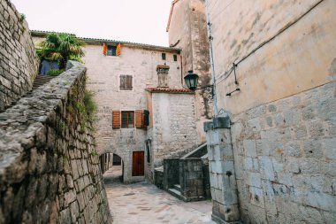 Eski Kotor şehir. Şehrin sokaklarında