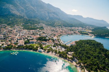 Havadan fotoğraf dron Makarska, Hırvatistan