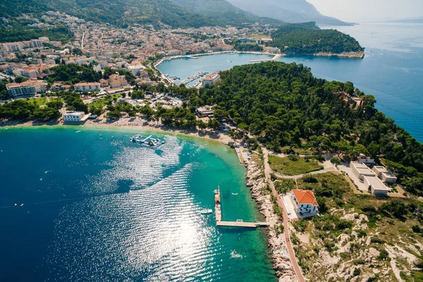 Drone Photo Aérienne Makarska, Croatie — Photo