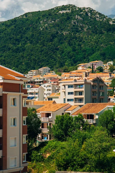 New homes in Budva, Montenegro. New town. Real estate on the sho