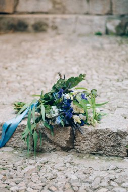 Gül, lisianthus, lavanta, Gypsophil düğün gelin buketi