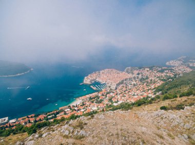 Gözlem güverte görünümünden Dubrovnik Old Town