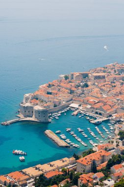 Gözlem güverte görünümünden Dubrovnik Old Town