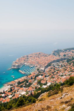 Gözlem güverte görünümünden Dubrovnik Old Town
