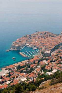 Gözlem güverte görünümünden Dubrovnik Old Town