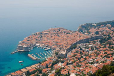 Gözlem güverte görünümünden Dubrovnik Old Town