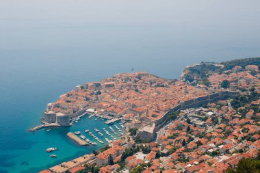 Gözlem güverte görünümünden Dubrovnik Old Town