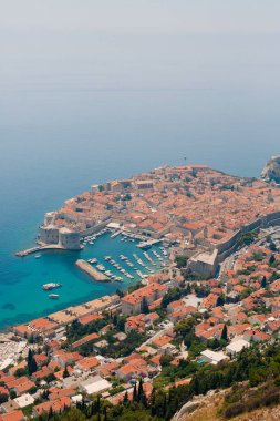Gözlem güverte görünümünden Dubrovnik Old Town