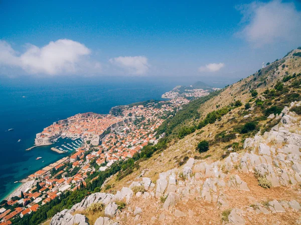 Gözlem güverte görünümünden Dubrovnik Old Town