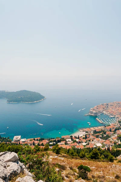 Dubrovnik Vista da Cidade Velha do convés de observação — Fotografia de Stock