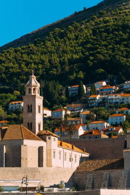 Dubrovnik'in tarihi kent, Hırvatistan. Şehrin sokakları görünümlerini içinde bir