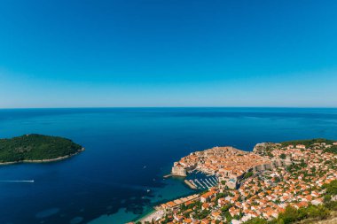 Gözlem güverte görünümünden Dubrovnik Old Town
