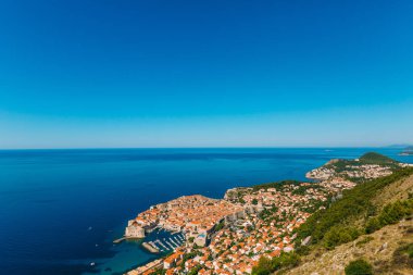 Gözlem güverte görünümünden Dubrovnik Old Town