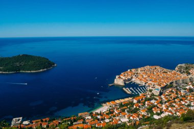 Gözlem güverte görünümünden Dubrovnik Old Town