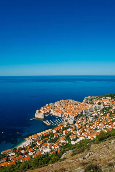 Dubrovnik Vista da Cidade Velha do convés de observação — Fotografia de Stock