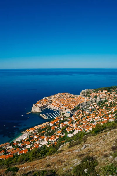 Dubrovnik Vista da Cidade Velha do convés de observação — Fotografia de Stock