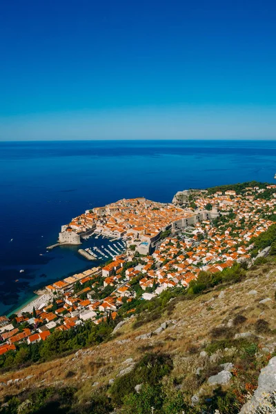 Dubrovnik Altstadtblick von der Aussichtsplattform — Stockfoto