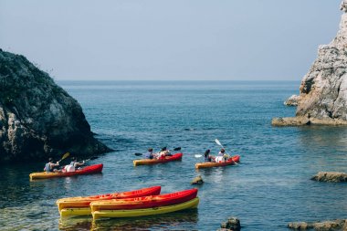 Denizde anlaştık. Denize yakın Dubrovnik, Hırvat içinde Kayak turizm