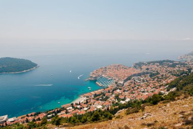 Gözlem güverte görünümünden Dubrovnik Old Town