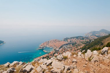 Gözlem güverte görünümünden Dubrovnik Old Town