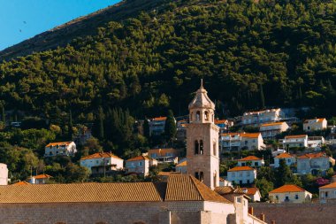 Dubrovnik'in tarihi kent, Hırvatistan. Şehrin sokakları görünümlerini içinde bir