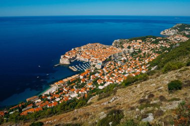 Gözlem güverte görünümünden Dubrovnik Old Town