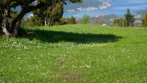 Der blick von den bergen in montenegro vom fort gorazde. kot — Stockvideo