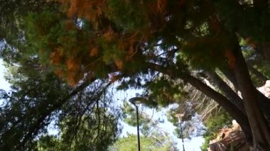 Karadağ, Park Milocer, Sveti Stefan'ın taş merdiven.