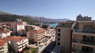 Budva, Karadağ, c bina yüksek katlı görünümünden