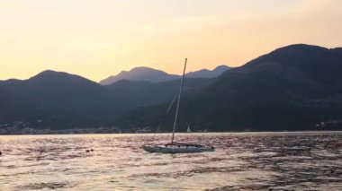 Perast Antik şehir Kotor Körfezi, Monteneg yelkenli