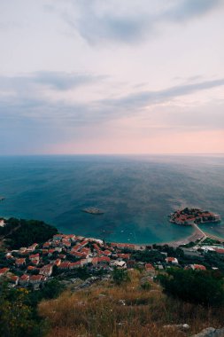 Sveti Stefan Adası, görünümü üzerinden Kilisesi, Sveti Sava,: s