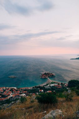 Sveti Stefan Adası, görünümü üzerinden Kilisesi, Sveti Sava,: s