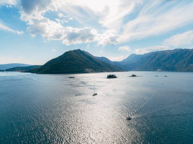 Gospa Adası od Skrpjela, Kotor Koyu'ndaki, Karadağ.