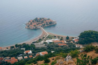 Sveti Stefan Adası, görünümü üzerinden Kilisesi, Sveti Sava,: s